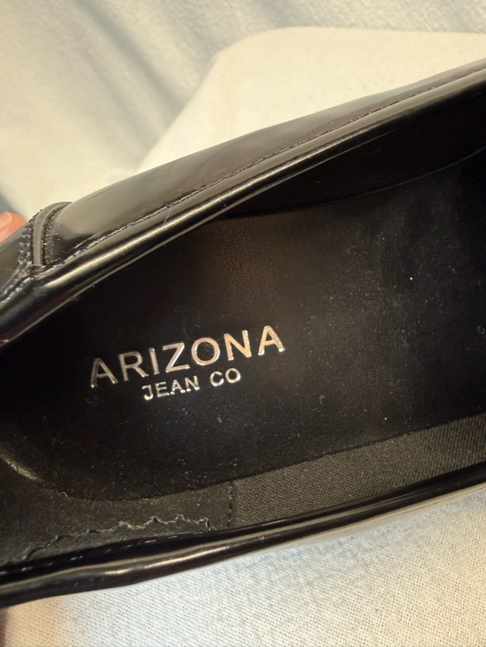 Classic Preppy Penny Loafers Vegan Black Patent Leather SchoolGirl Thick LugSole - Picture 7 of 9